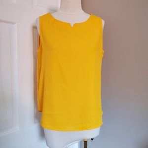 2/$25 Vintage yellow vest tunic muscle tank top